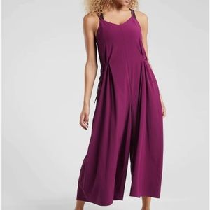 Athleta Sayulita Jumpsuit, Velvet Plum SIZE 10